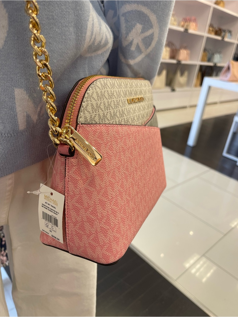 MICHAEL KORS JST Md Dome Color-Block Signature Logo Crossbody
Carnation MULT
NWT - Picture 5 of 16